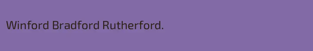 Winford Bradford Rutherford.